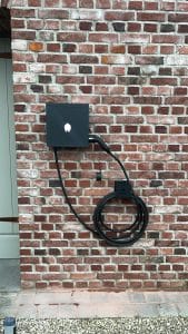 zwarte laadpaal slim belgisch smappee ev wall black vaste laadkabel 8 meter belgisch duurzaam