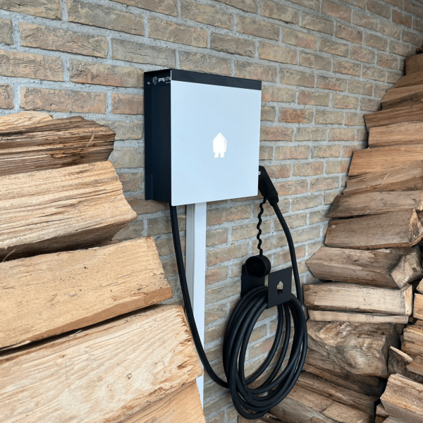 Witte laadpaal - Smappee EV Wall Cable 8m thuis wandmontage